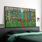 Картина маслом на холсте, с изображением весеннего пейзажа, для гостиной