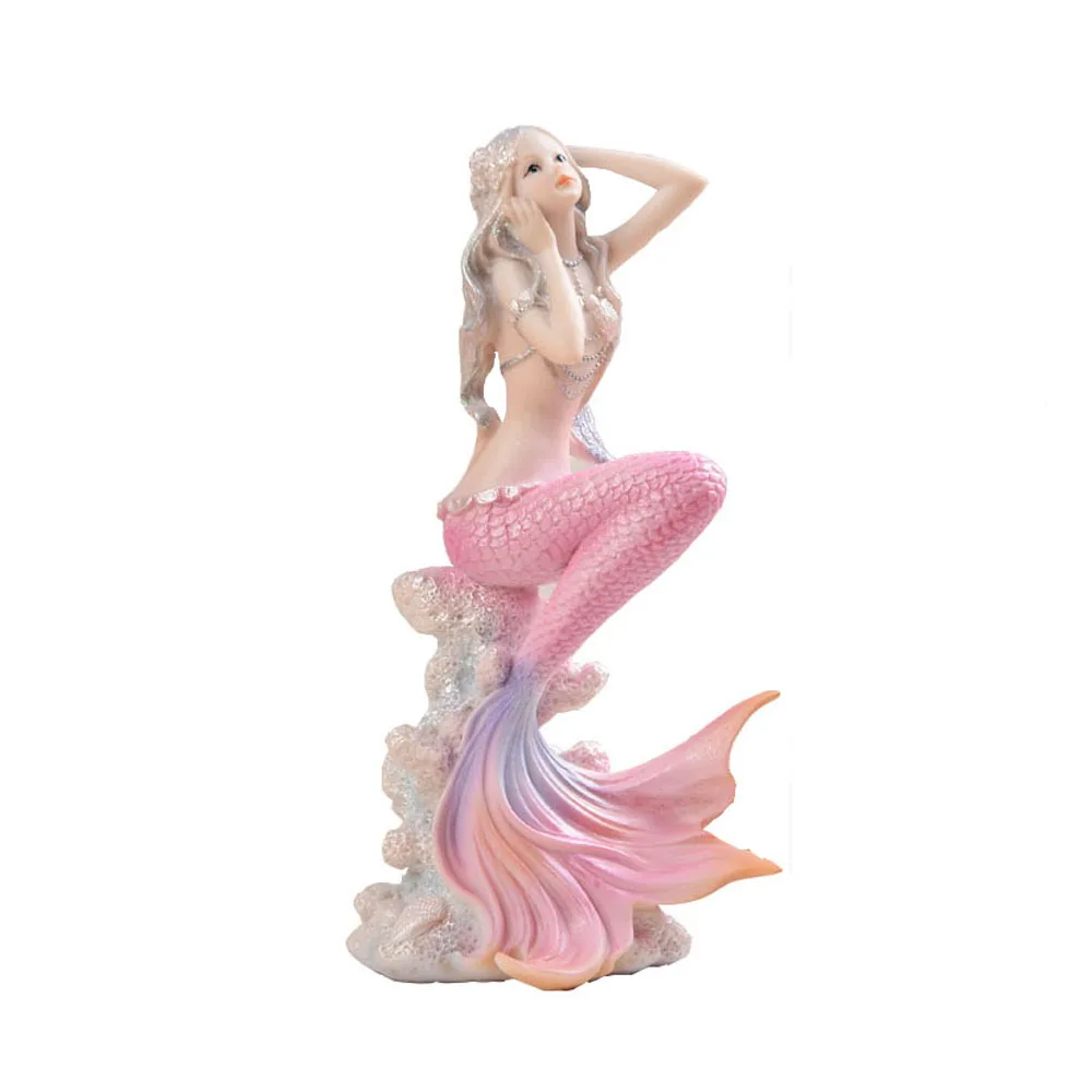 Русалка из смолы фигурки Европейская принцесса ангел статуя креативные поделки