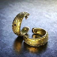 2021 new golden silver retro totem earrings for women fashion geometric ethnic copper earrings womens hip hop gift jewelry