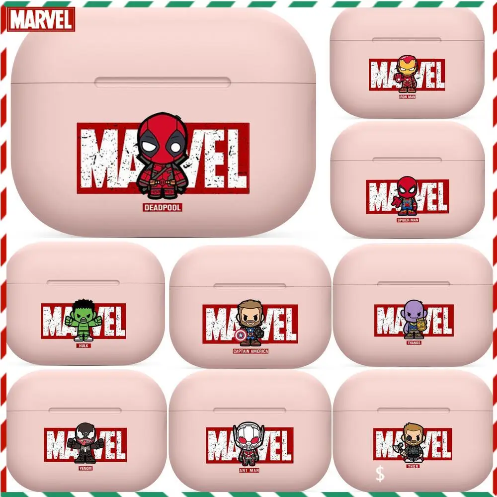 Мультяшные Мстители Marvel для Airpods 1 2 pro Чехол защитный Bluetooth беспроводной чехол