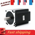 Шаговый двигатель NEMA 34 с ЧПУ, 86x118 мм, 5,6 А, 8,5 нм, диаметр 12,714 мм, Nema34 для фрезерного станка с ЧПУ, гравировально-фрезерный станок, 3D-принтер