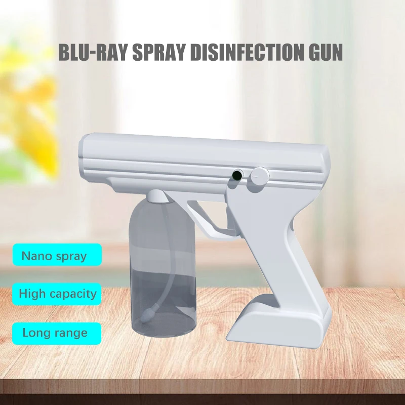 

New Garden Accessories 800ml Blue Light Wireless Nano Steam Atomizer Fogger Disinfection Water Sprayer Machine Steam Spray Guns
