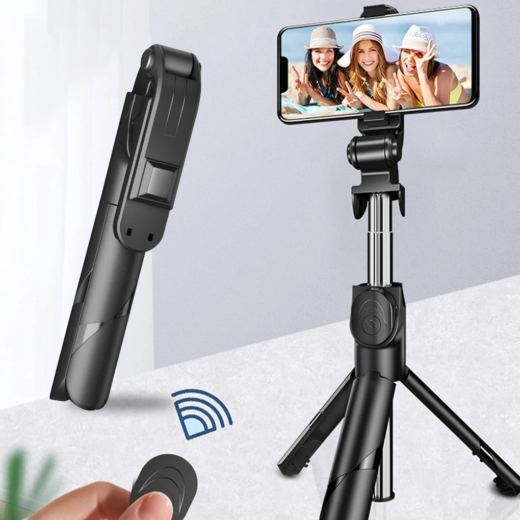 

3 in 1 Wireless Bluetooth Selfie Stick Foldable Mini Tripod Extendable Monopod with Remote Control for Samsung IOS Android