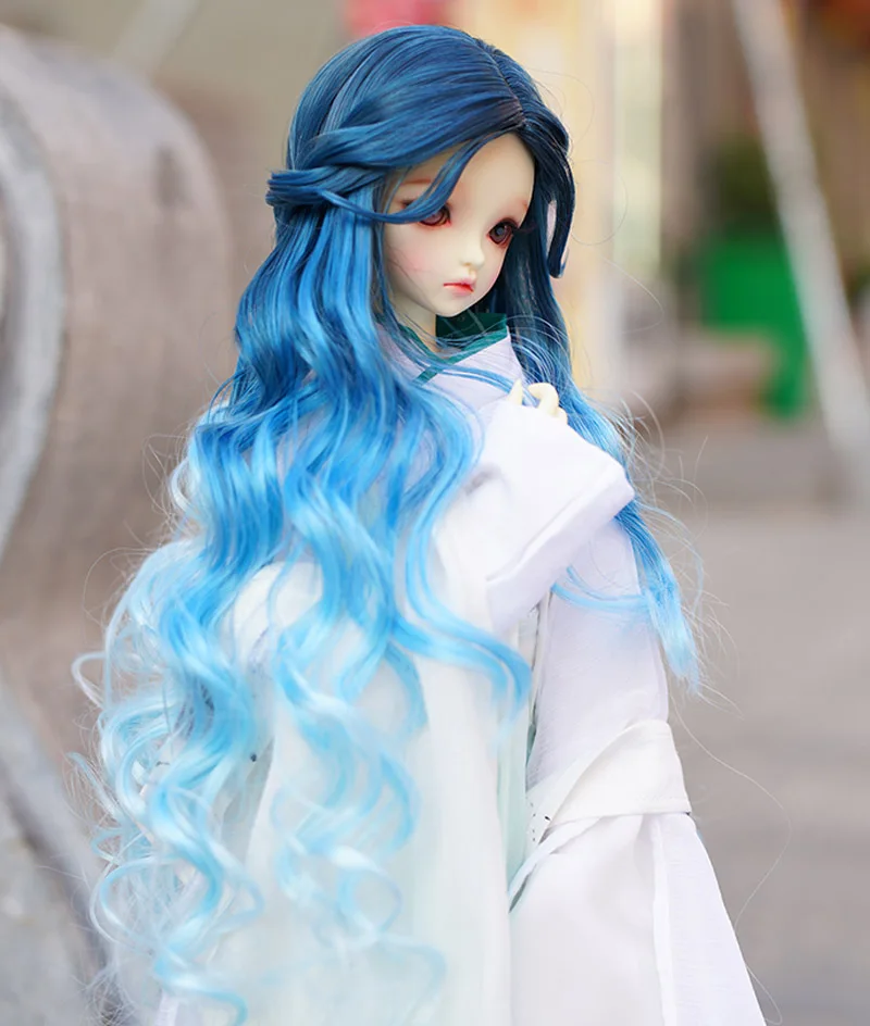 Новый стиль 1/3 1/4 1/6 Bjd парик высокая температура длинная Мода волнистый с Briad Wire SD