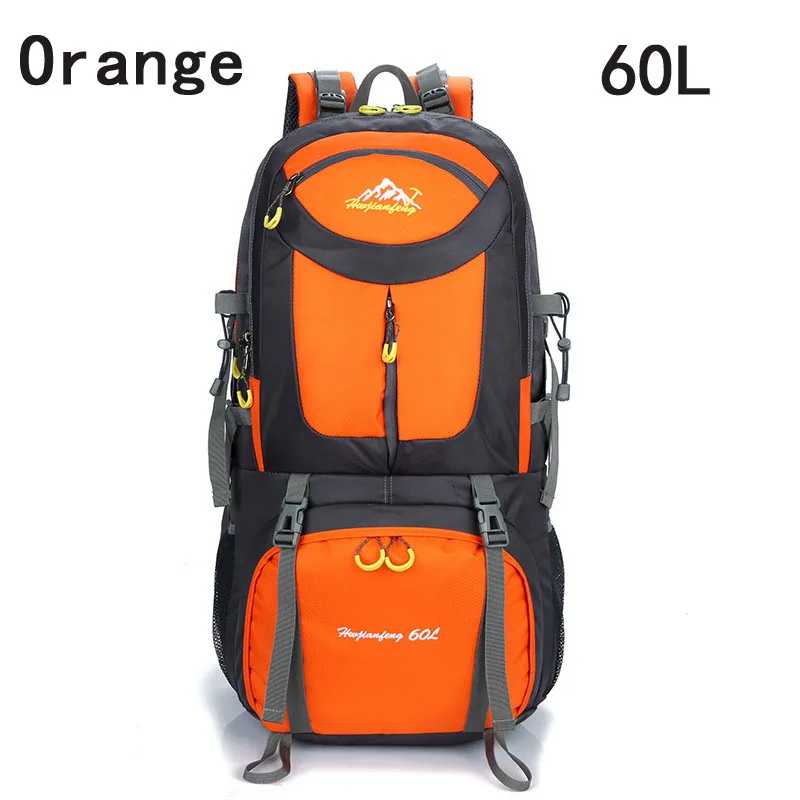 Orange 60L 40л 50л 60л наружные водонепроницаемые сумки рюкзак мужской горный Альпинизм спортивный рюкзак походный рюкзак женская Сумка для кемпинга дорожная сумка - Цвет: Orange 60L