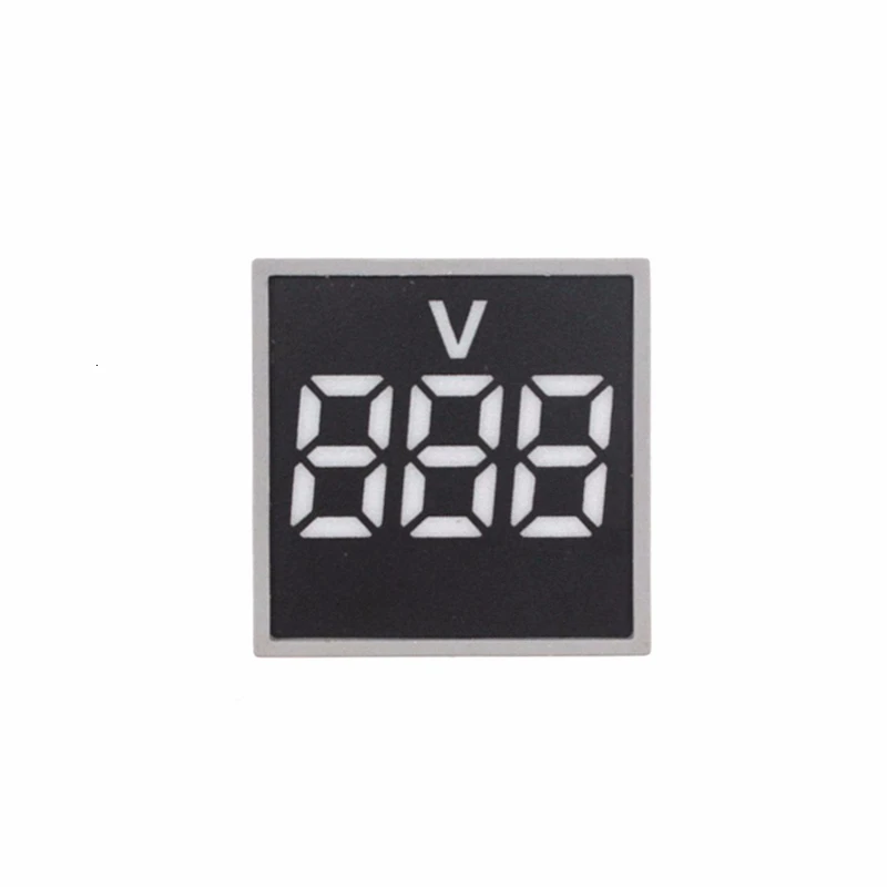 СВЕТОДИОДНЫЙ цифровой дисплей переменного тока 22 мм вольтметр с квадратной