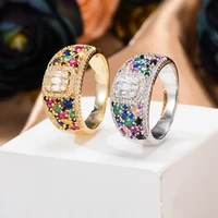 kellybola exclusive design luxury zircon ring exquisite jewelry womens wedding banquet fashion accessories 2021 new