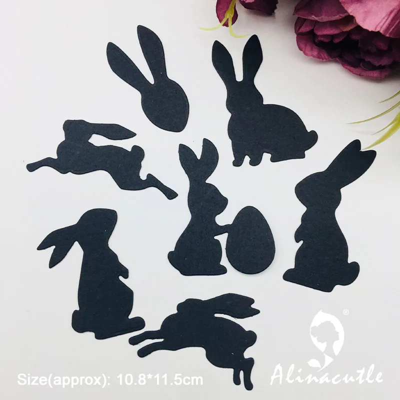 Металлическая высечка Alinacutle Пасхальный кролик скрапбукинг бумажные изделия
