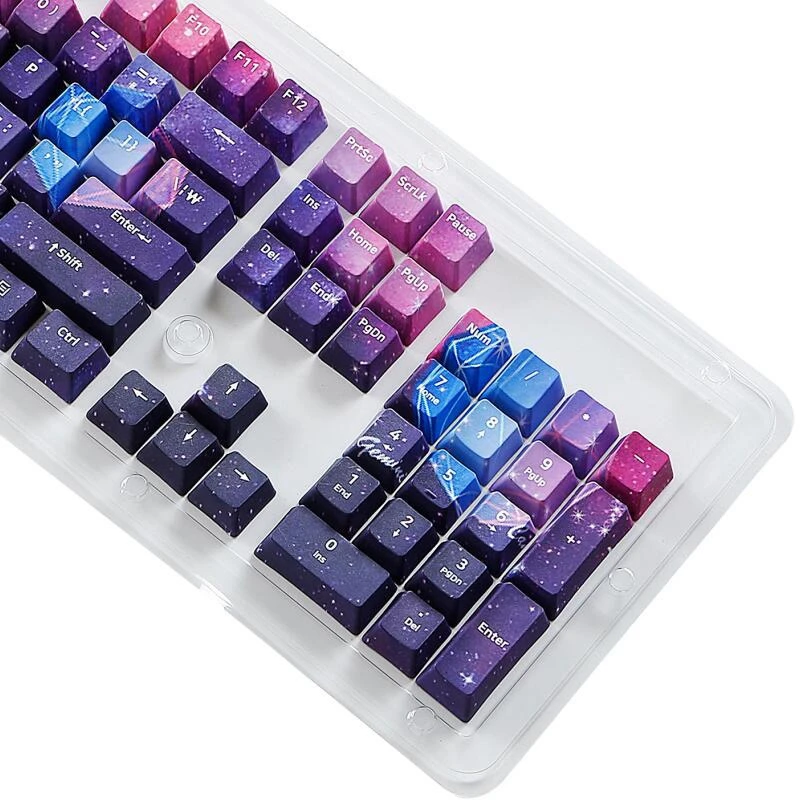 

PBT Keycap 104 Keys 5-Side Dye-Subbed Keycaps Mechanical Keyboard Keycaps Fit Cherry MX Switches for 61 87 104