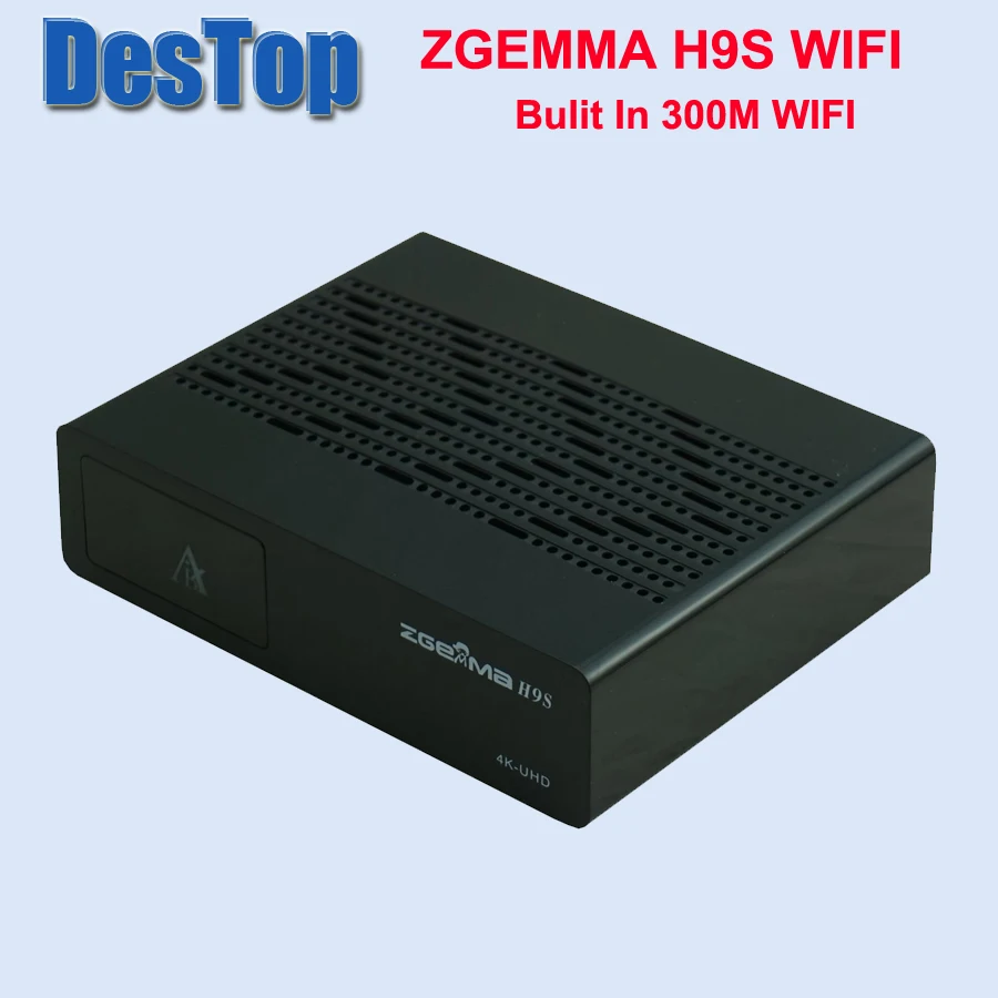 Zgemma-Star 1 шт./лот ZGEMMA H9S bulit in 300M wifi DVB-S2X Multistream 4K UHD поддержка ZGEMMA H9S спутниковый ресивер