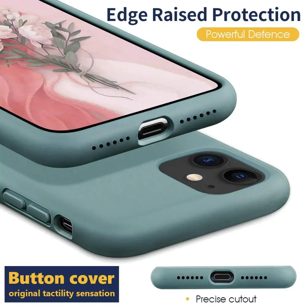 Официальный Оригинальный жидкий силиконовый чехол для телефона iPhone 11 Pro XS Max X XR 7 8