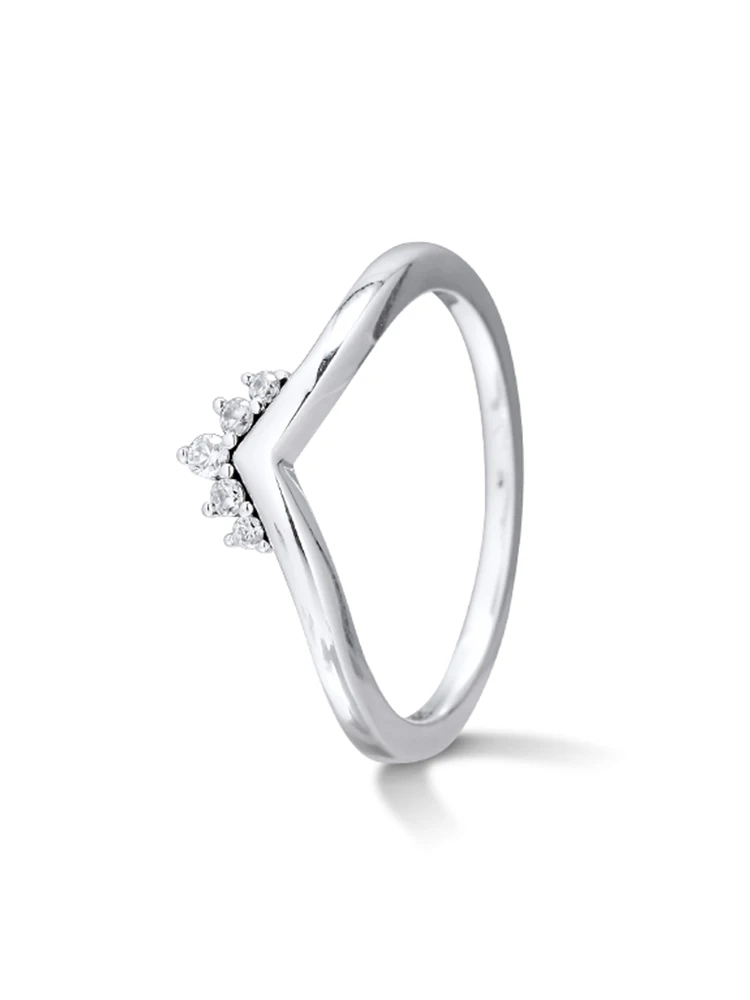 

Tiara Wishbone Rings 100% 925 Sterling-Silver-Jewelry Free Shipping