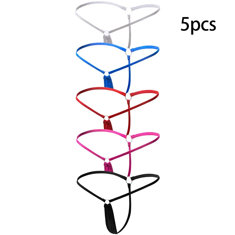 

5Pcs/Set Womens Underwear Mini Micro Thong Lingerie Panty Sexy G-String Panties Lingerie Panty Sexy G-String Panties