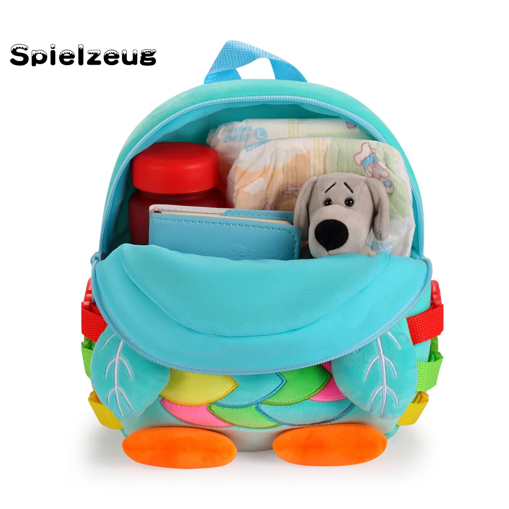 Милый сова мультфильм милые животные Плюшевые Рюкзак для малышей Мини школьные