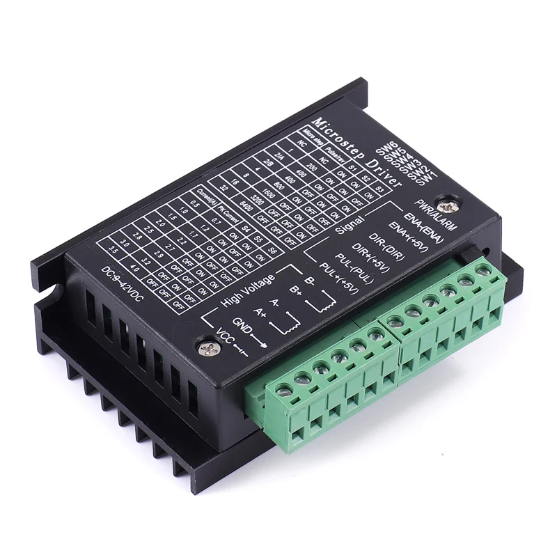 

1pc Stepper Motor Driver TB6600 Upgrade Nema 23 Nema17 4A DC9-42V For NEMA23 Motor CNC Router Controller Suitable For 3D printer