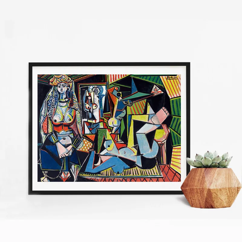 Picasso Для женщин Алжира картина на стену полотно Плакаты принты живопись маслом