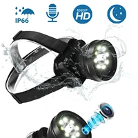 hardhat headlamp camera 1080p fishing camera for outdoor camping hunting