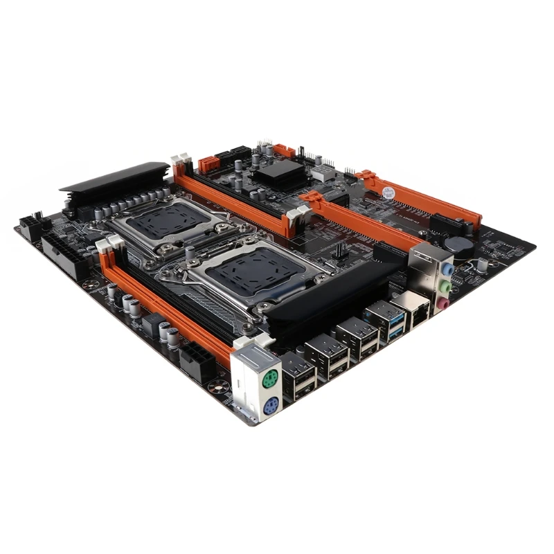 Billig R58A X79 Dual CPU LGA2011 Motherboard E5 DDR3 1866/1600/1333/1066MHz Desktop Computer Mainboard M.2 Interface SATA USB 3,0 Karte