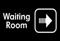 waiting room with right arrow feature department sign funnyaluminum metal sign warning sign tin yard sign metal sign 8x12 inches