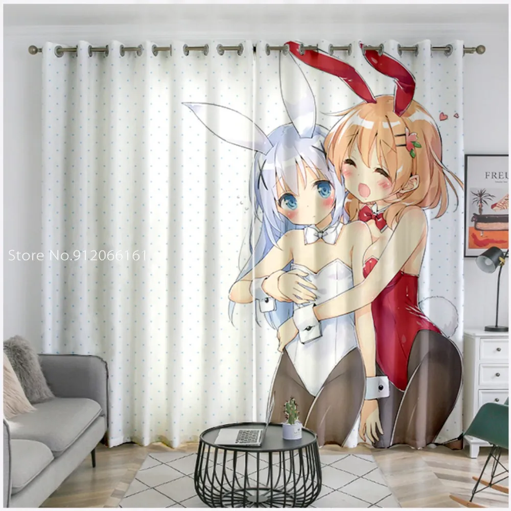 Кольца абсолютной девушки из аниме/Четыре угловых вилки для штор окна плоские