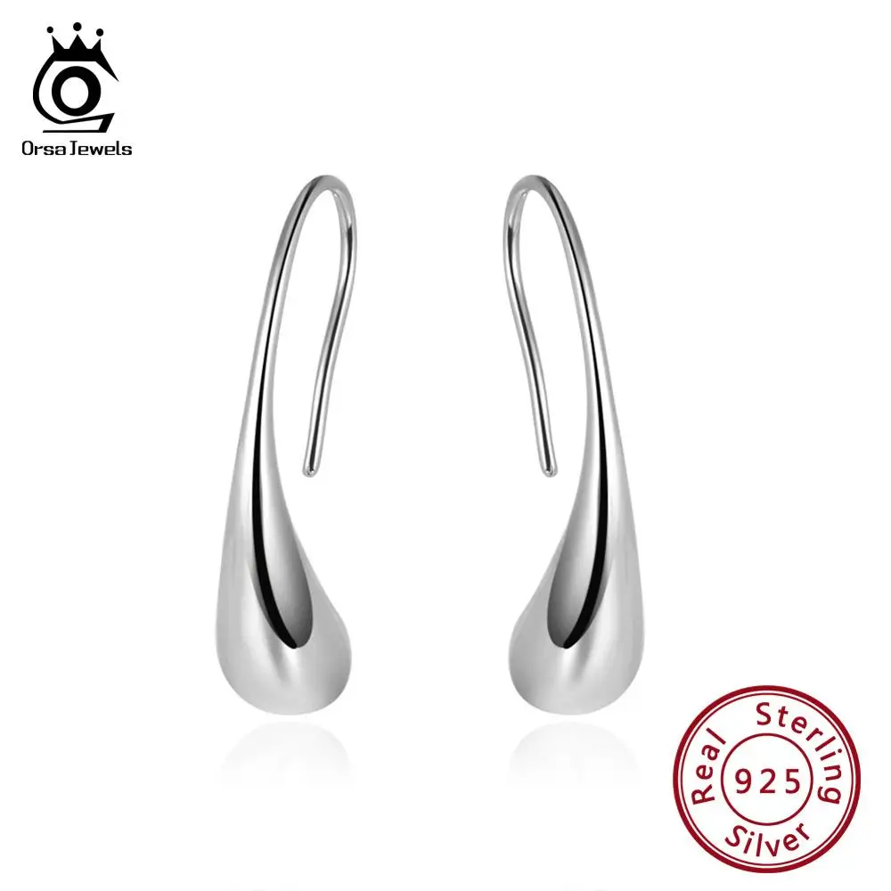 Женские серьги подвески ORSA JEWELS уникальные из настоящего серебра 925 пробы