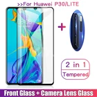 Закаленное стекло 2 в 1 для Huawei P30 Lite, защитная пленка на объектив камеры для Huawey, P30, P 30, легкое защитное стекло