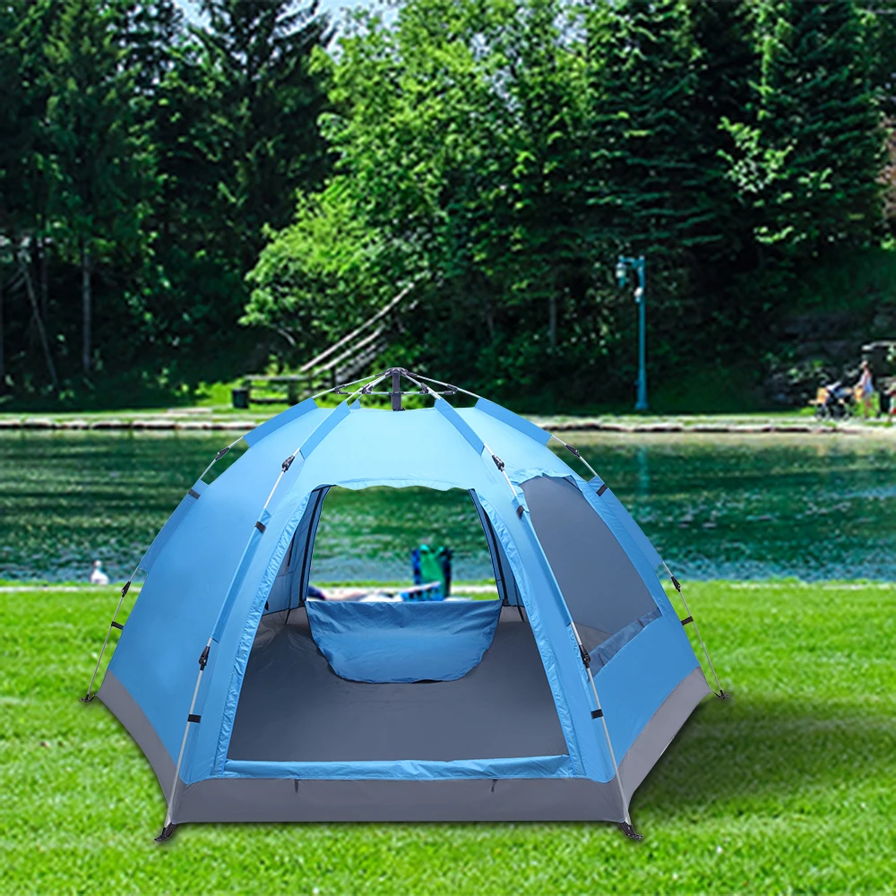 

Автоматическая семейная палатка на 3-4 человек, мгновенная всплывающая водонепроницаемая, для кемпинга, походов, путешествий, активного отд...