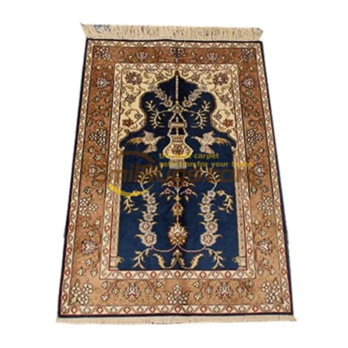 Традиционный цветочный турецкий Шелковый Восточный персидский ковер ручной