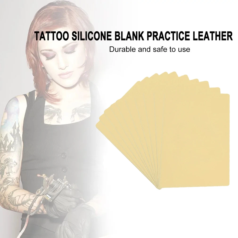 Tattoo Practice Skin Blank Double Sides Tattoo Practice Fake Skin  for Permanent Makeup Supplies Beauty Body Artist for Beginner