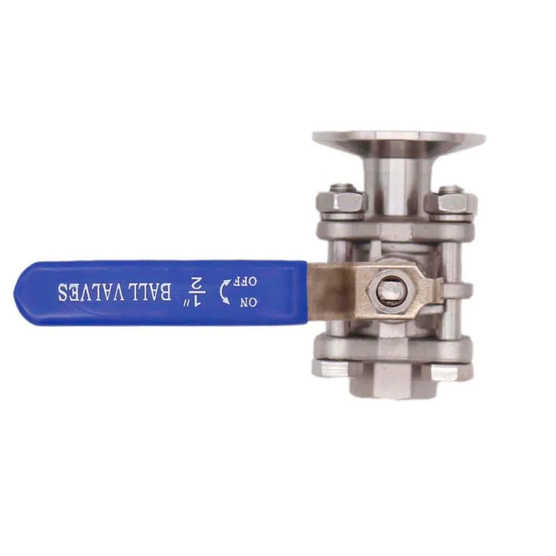 Шаровой кран из нержавеющей стали 1 5 дюйма от TC до 1/2 мама BSP(NPT) 304 конструкция 3