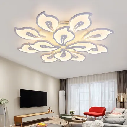 

modern led luxury crystal ceiling ceiling mounted luminaire Living Room balcony porch restaurant luminaria