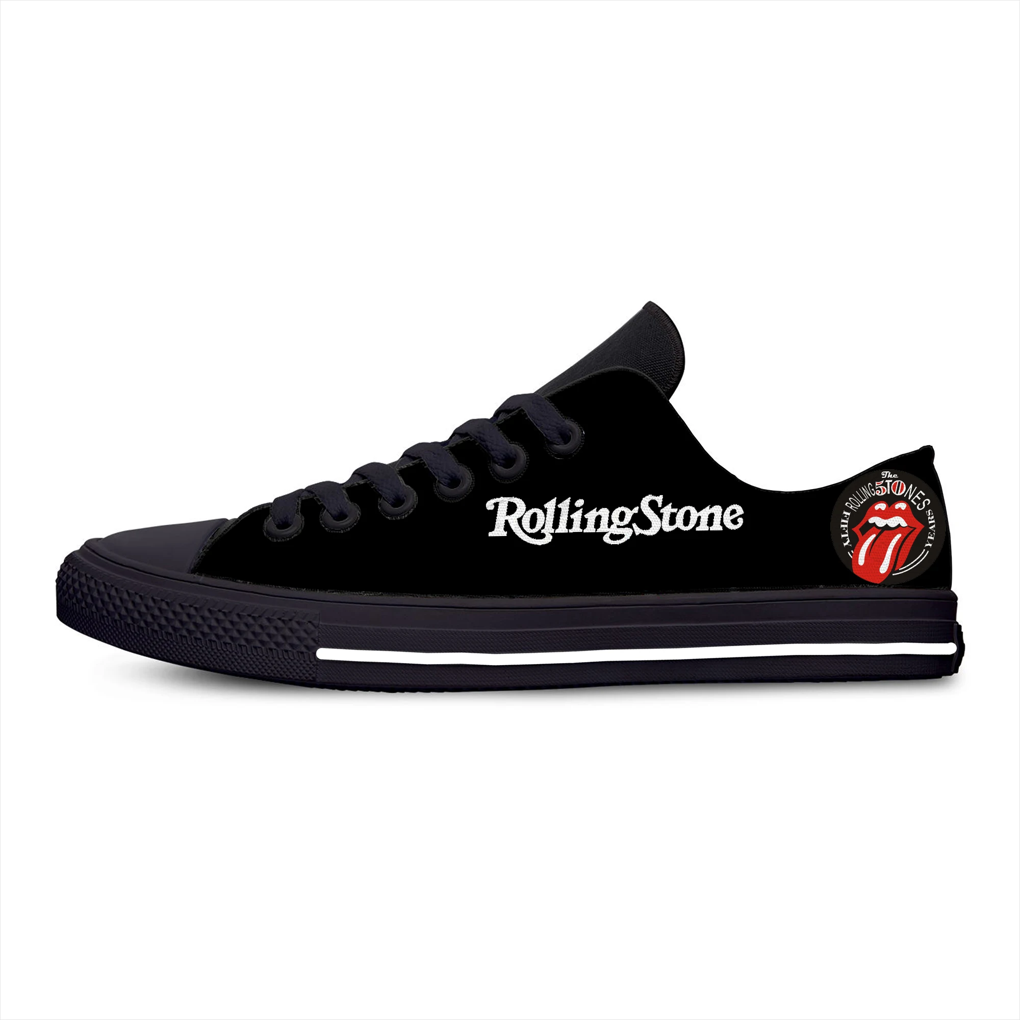 

Stones Rock Band Hot Cool High Quality Rolling The Casual Cloth Shoes Breathable Lightweight Sneakers 3D Print For Men Women
