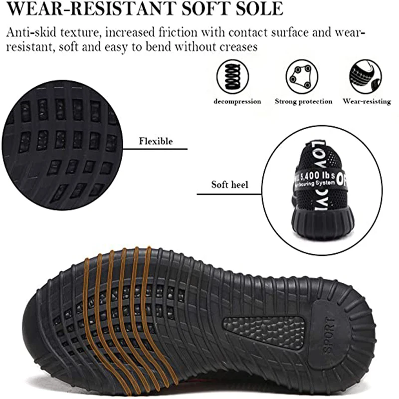 Мужская Рабочая защитная обувь стальной носок рабочая проколостойкая Уличная