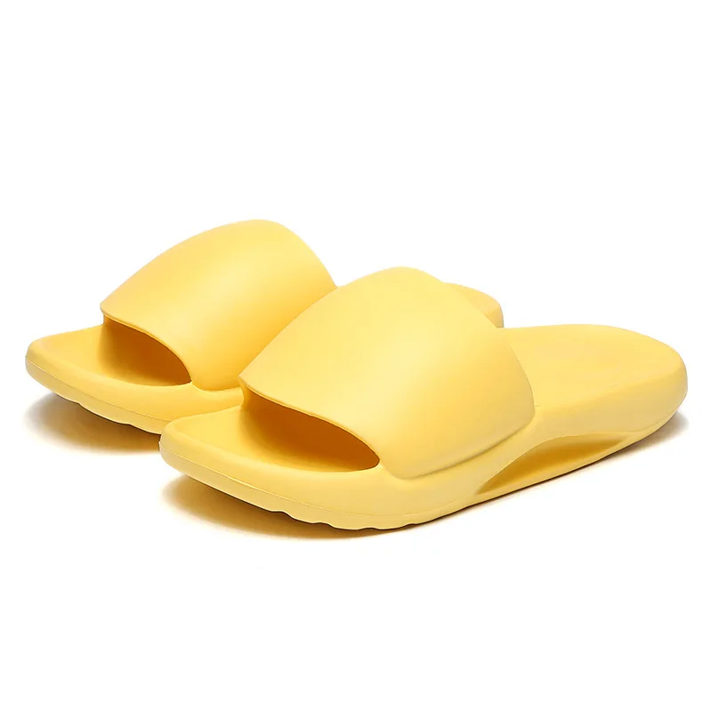 

Coconut Slippers Female Summer Candy Color Thick-Soled Soft Mute Couple Home Shoes EVA Bathroom Non-Slip Deodorant Bath Sandals