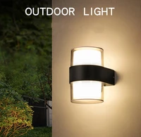 led wall light ip65 waterproof outdoor garden lamp 85 265v decoration radar motion sensor night security wall light