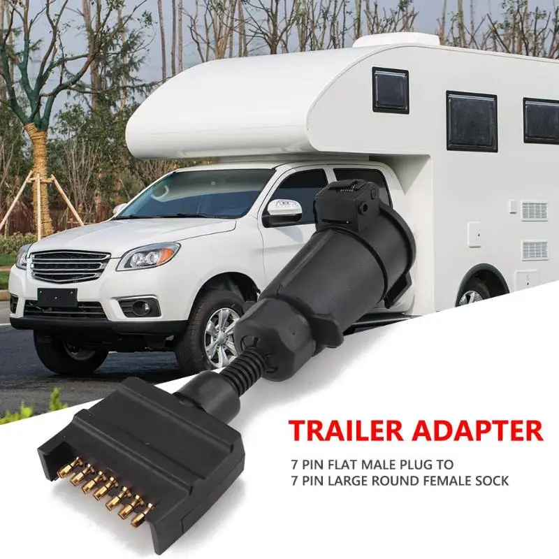 Горячие Продажа Новые 7 core прицеп круглый разъем контактный плоский штекер