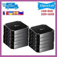 10pcs X96 mini Smart Android 9 0 TV Box Amlogic S905W 2GB 16GB 2 4GHz WiFi HD 4K Media Player Set Top Box Youtube X96MINI TVBox