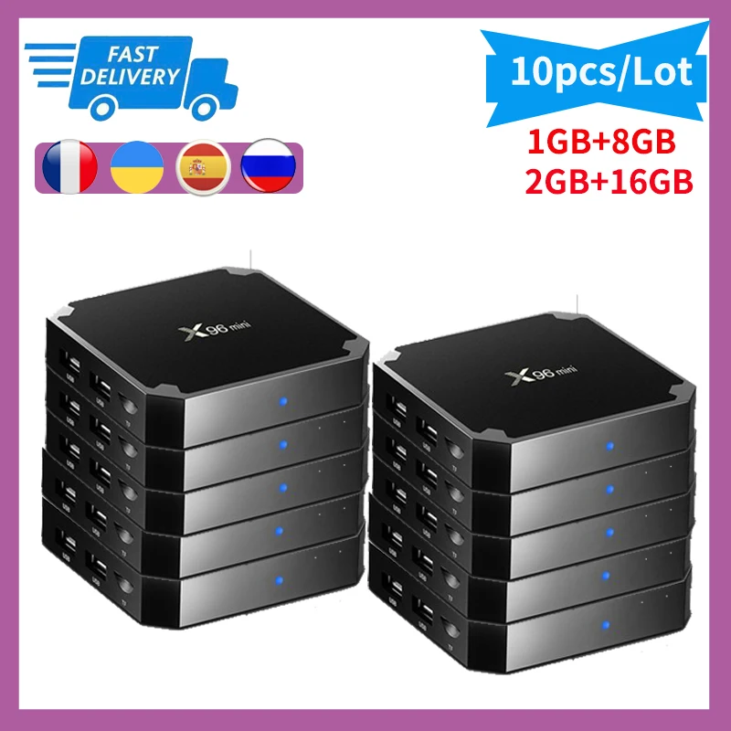 ТВ-приставка X96 mini Android 9 0 Amlogic S905W 2 + 16 ГБ 4 ГГц Wi-Fi HD 4K | Электроника