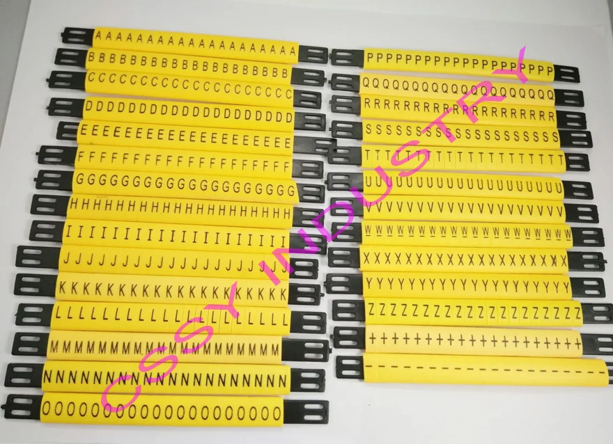 

28pcs/lot MS-65mm cable marker line and 4mm2 Flat cable marker ABCDFEFGHIJKLMNOPQRSTUVWXYZ +-different Letter