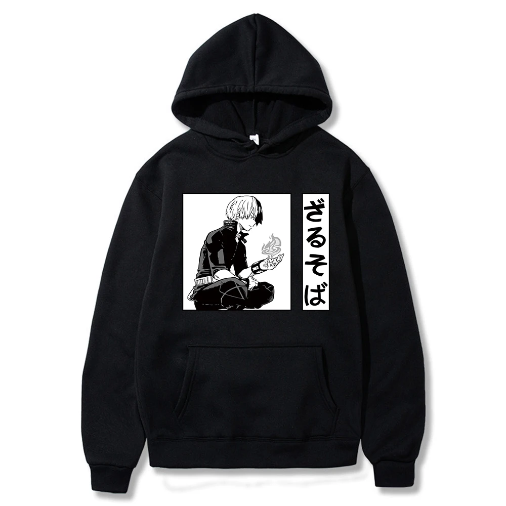 

My Hero Academia Shoto Todoroki Long Sleeve Hoodie Sweatshirts Streetswear Hooded Tops