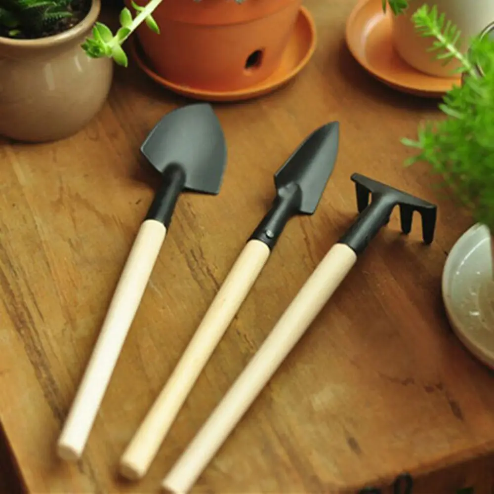 

3Pcs/Set Mini Shovel Survival Spade Creative Portable Plant Small Rake Beach Soil Scoop Growing Garden Supplies