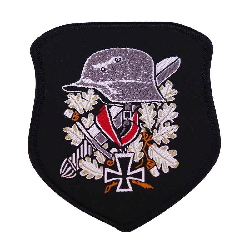 Вторую мировую войну вермахт Железный крест Panzer нашивка на шлем Пособия по