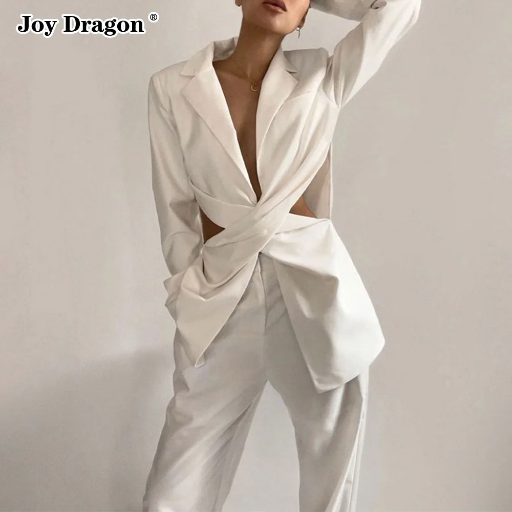 Женские пикантные блейзеры на осень и зиму 2021 модная Повседневная Блузка с