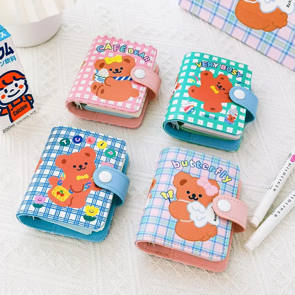 

Small Notebook A7 Binder Diary Journal 3 Rings Notepad Cute Bear Mini Note Book Korean Weekly Agenda Planner Spiral Daily Plan