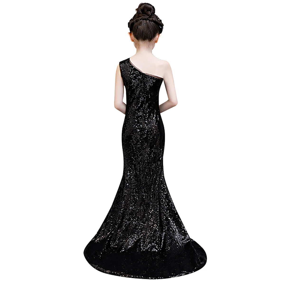 Платье с блестками и юбкой-годе для девочек-подростков винтажное благородное