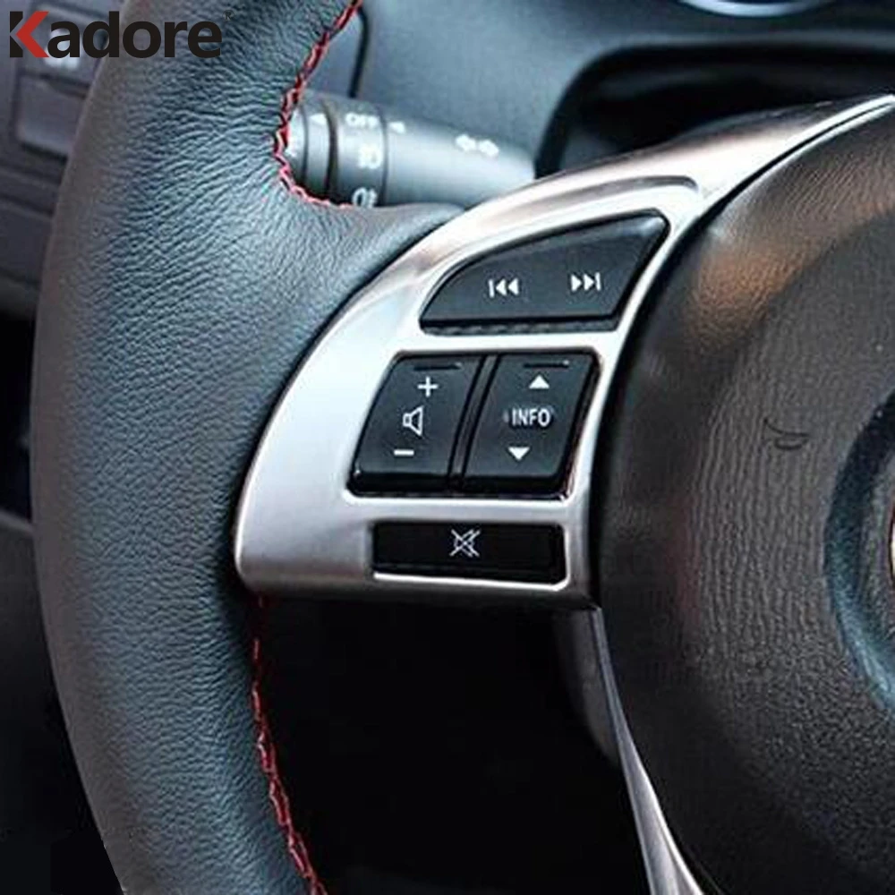 

Накладка на рулевое колесо салона автомобиля, Накладка для Mazda 6 M6 Atenza 2013 2014 2015 для Mazda CX-5 CX5 2013 2014 2015 2016, матовый АБС-пластик