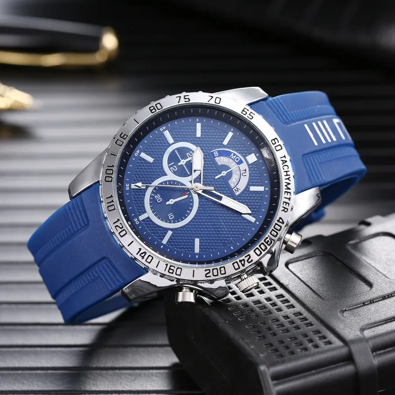 Мужские кварцевые часы известного бренда модные повседневные Роскошные