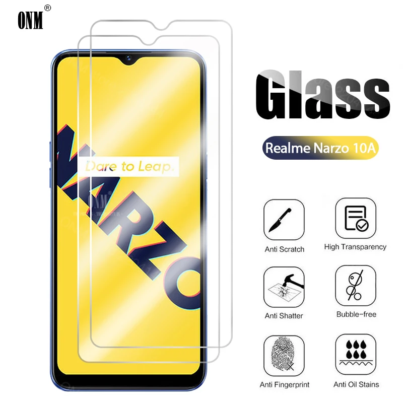 10 шт. закаленное стекло Realme Narzo 10A для Защитная пленка экрана 10A|Защитные стёкла и