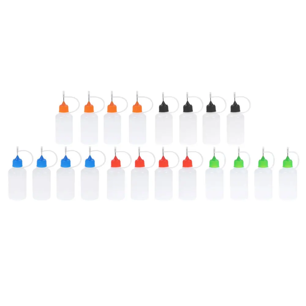 

20pcs 30ml Needle Applicator Tip Bottles Glue Bottles Oil Can for Home