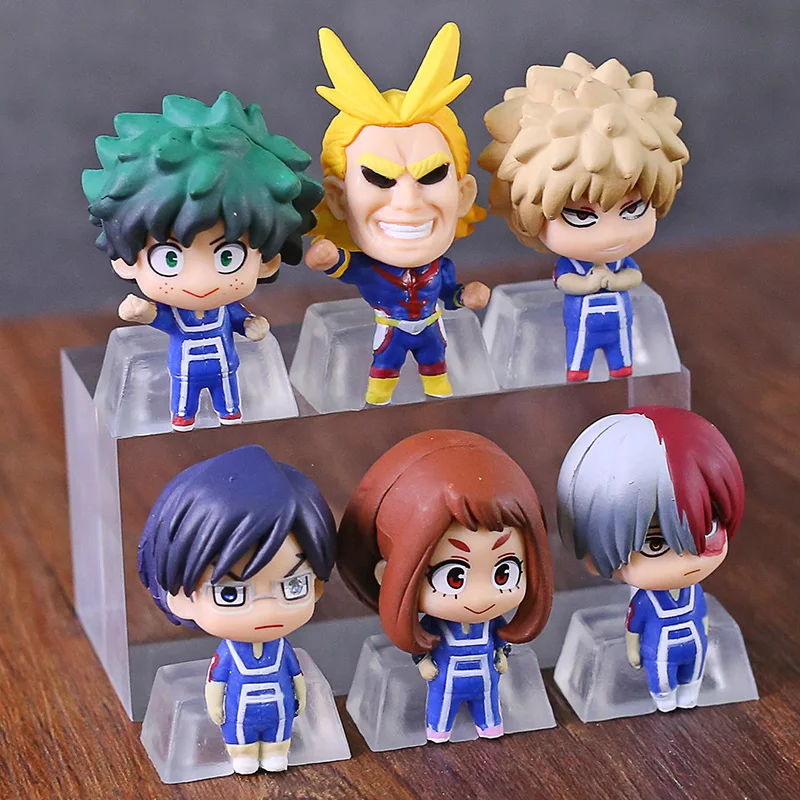 Мой герой Академии все может Izuku Midoriya Katsuki Bakugou шото Тодороки Иида Tenya Ochaco Uraraka Chibi